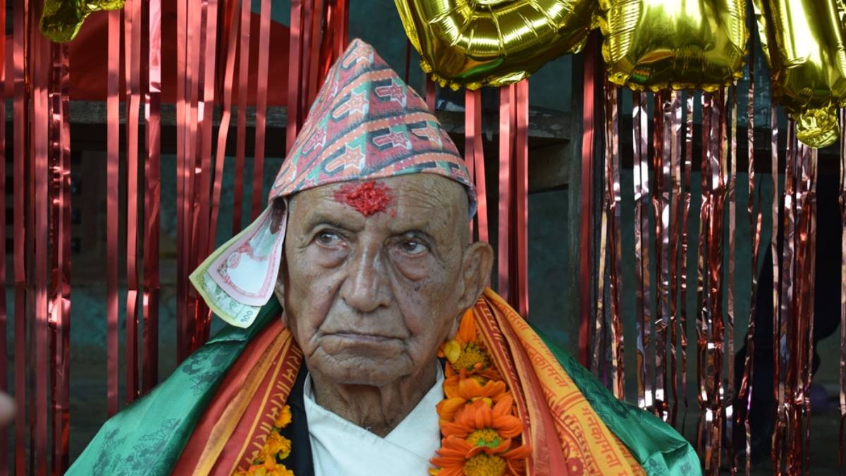 सय वर्षीय पोखरेलको उम्मेदवारी : देश बचाउन, प्रजातन्त्र जोगाउन र हिन्दू राष्ट्र कायम गर्न